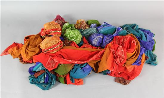 Carmen: Nine mixed gypsy scarves / shawls and hats